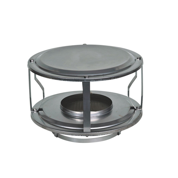 VA-CO05 - 5" Ventis Class-A All Fuel Chimney, 430 Stainless Wide Open Style Rain Cap