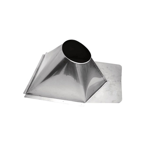 VA-FNVMR0606SS - 6" Ventis Class-A All Fuel Chimney, 304L Stainless, Non-Vented Metal Roof Flashing 0/12 To 6/12 Pitch