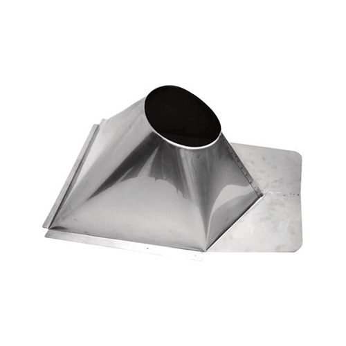 VA-FNVMR0612SS - 6" Ventis Class-A All Fuel Chimney, 304L Stainless, Non-Vented Metal Roof Flashing 7/12 To 12/12 Pitch