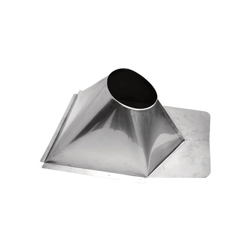 VA-FNVMR0806 - 8" Ventis Class-A All Fuel Chimney, Galvalume, Non-Vented Metal Roof Flashing 0/12 To 6/12 Pitch