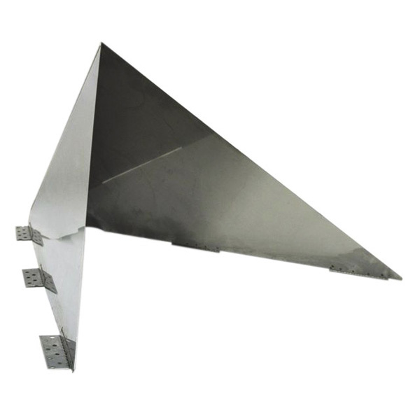 VA-SWSM - Ventis Class-A All Fuel Chimney, Stainless Steel, Low Snow Wedge, 4/12-6/12 Pitch