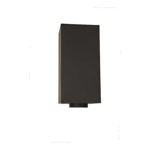 VA-CCR1106 - 6" Ventis Class-A All Fuel Chimney, Painted Black, 11" Tall Round Ceiling Support