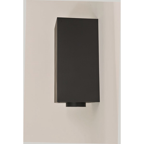 VA-CCSEXT2408 - 8" Ventis Class-A All Fuel Chimney, Painted Black, 24" Tall Extension Long Square Ceiling Support