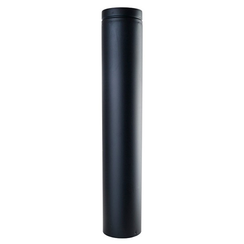 VDVB-0409-6 (1 Pack Of 6) - 4" X 9" Ventis Direct Vent Pipe, Painted Black