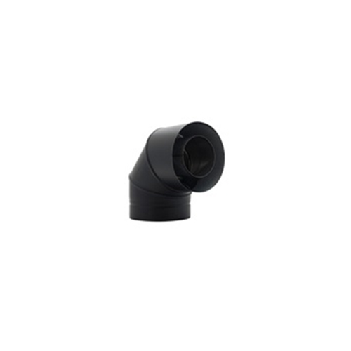 VDVB-EL0545 - 5" Ventis Direct Vent Pipe Stainless Steel Inner/Galvanneal Outer Painted Black, 45 Degree Elbow