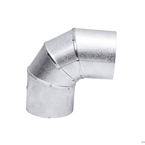 VP-EL0490 - 4" Ventis Pellet Vent Pipe 304L Inner/Galvanized Outer, 90 Degree Elbow, Fixed
