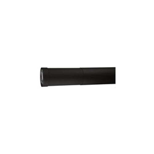 VDB06LT - 6" Ventis Double-Wall Black Stove Pipe, Large Telescoping Section
