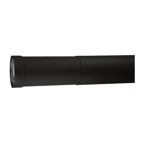 VDB08ST - 8" Ventis Double-Wall Black Stove Pipe, Small Telescoping Section