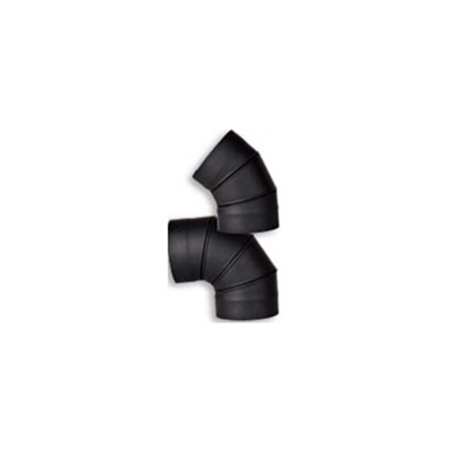 VSB0845A - 8" Ventis Single-Wall Black Stove Pipe, 45 Degree Adjustable Elbow