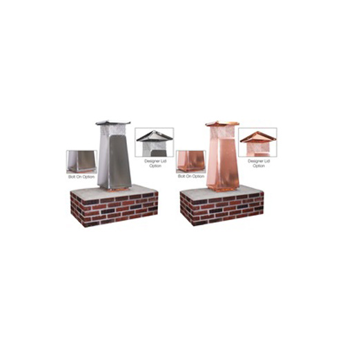 (DS) PROD -  CPXC9X9 - 9"X9" Copper Flue Extension  34" High