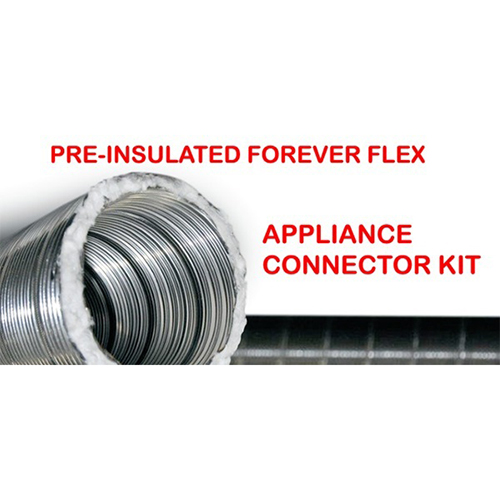 K5A625PI-S - 6" X 25' Premium Pre-Insulated Forever Flex Appliance Connector Kit (316Ti)