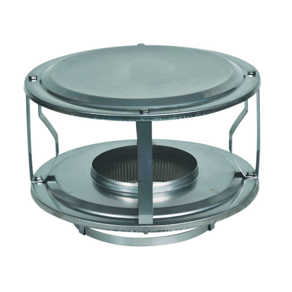 VA316-CO07 - 7" Ventis Class-A All Fuel Chimney, 316L Stainless Wide Open Style Rain Cap 