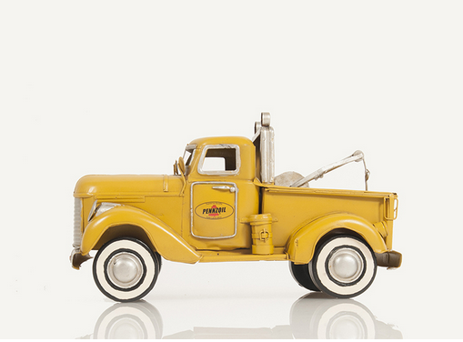1926 Yellow Pennzoil Model Tow Truck
