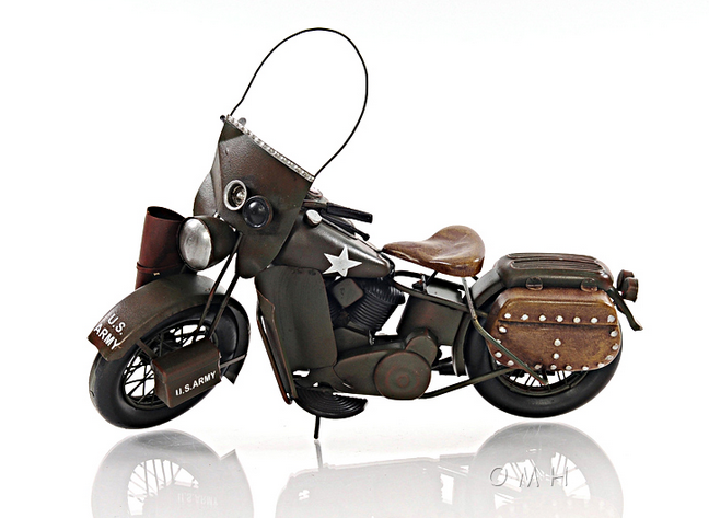 1942 WLA Harley-Davidson Motorcycle U.S. Army Specifications Model- 1:12 Scale