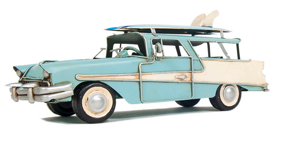 1957 Blue Ford Country Squire Station Model Wagon
