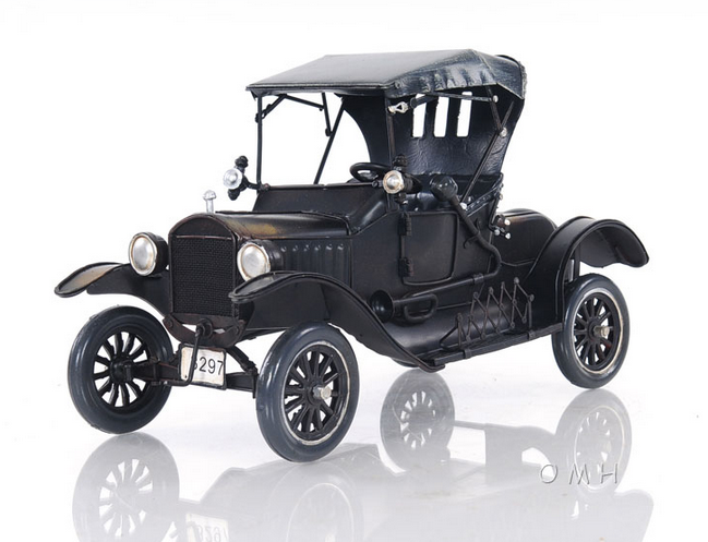 Black Ford Model T or "Tin Lizzie" Model car