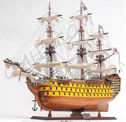 Exclusive Edition Painted H.M.S. Victory Model Ship