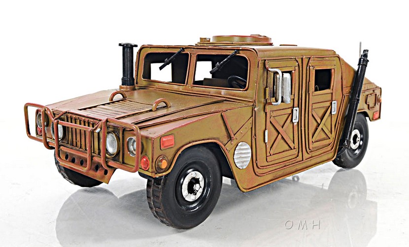 Four-Wheel Drive Military Humvee Model Vehicle