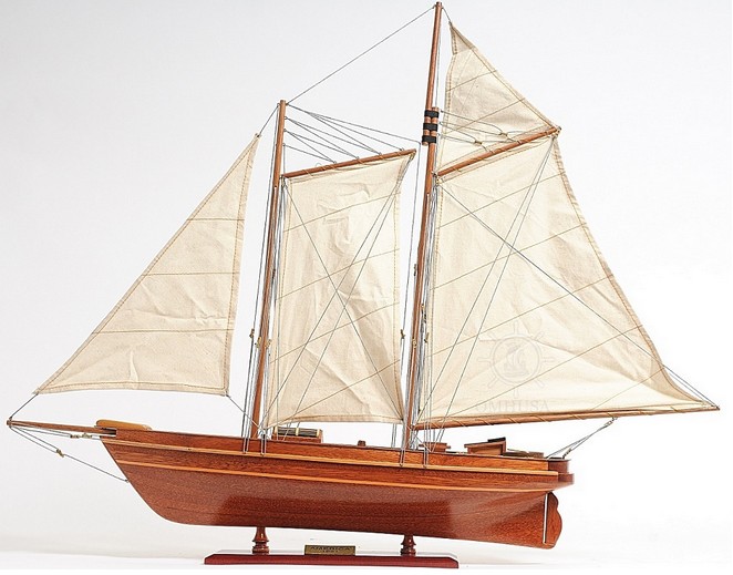 Fully-Assembled "America" Racing Model Yacht