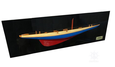 Handmade Pen Duick Rainbow Half-Hull-Scaled Model Yacht