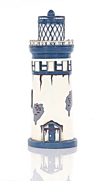 Painted Vintage Lighthouse Metal Frame Art DTcor