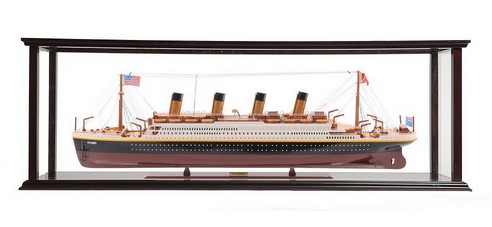 RMS Titanic Large-Scaled Model Ship with Display Case