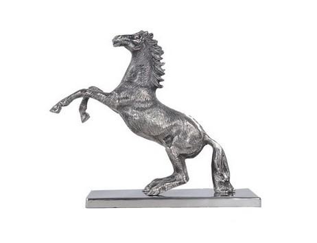Solid Aluminum Horse Statue with Base