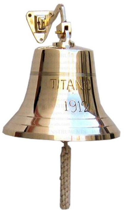 Titanic Brass Ship Bell Replica- 6"