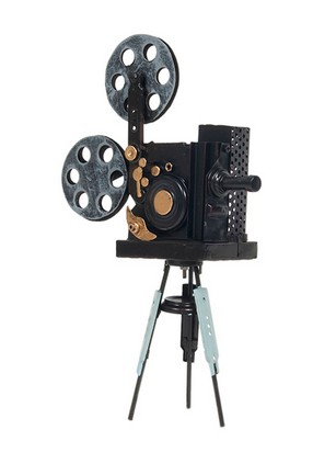 Vintage Metal Movie Projector Model Replica