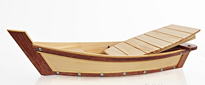 Wooden Sushi Boat Serving Tray