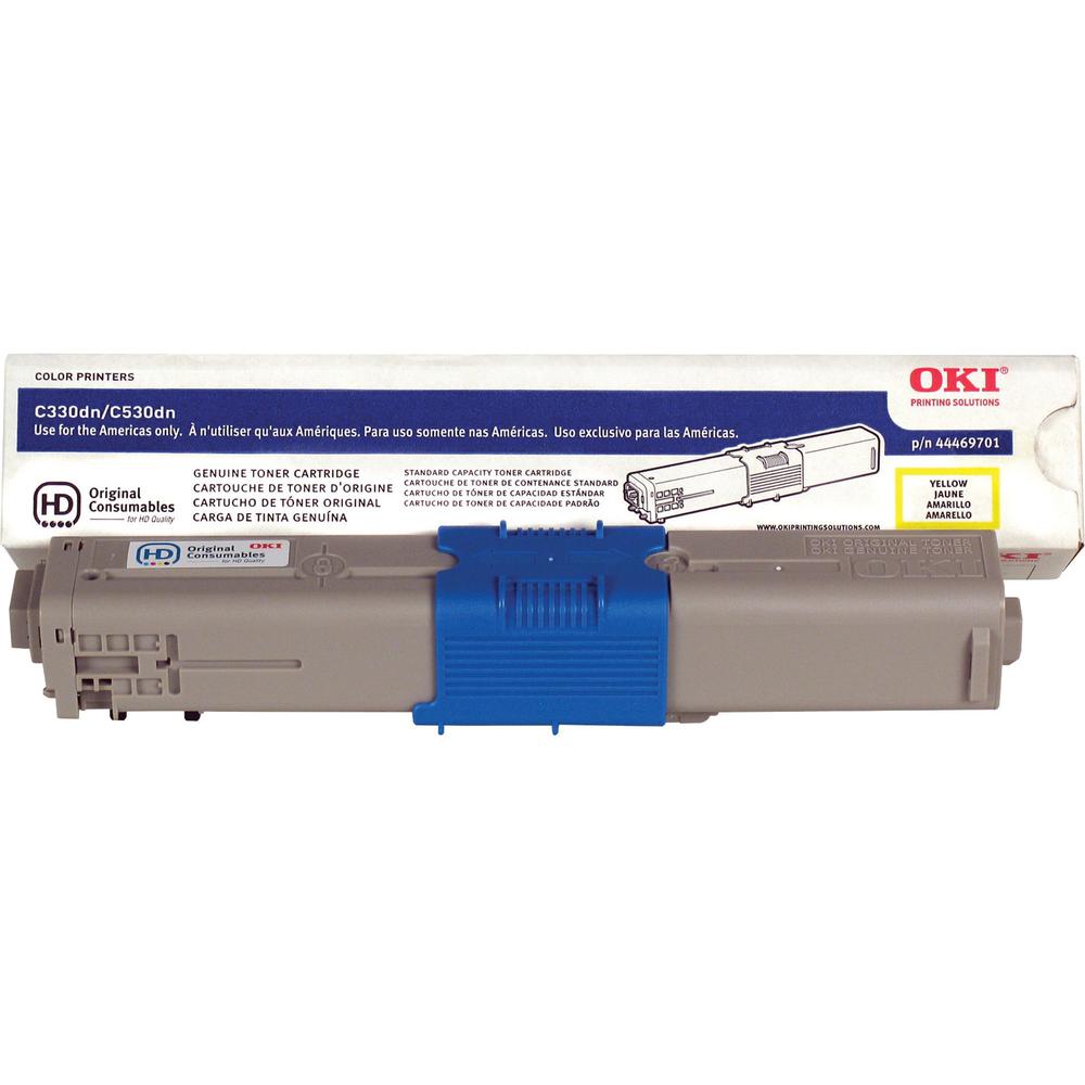 Oki Original Toner Cartridge - LED - 3000 Pages - Yellow - 1 Pack