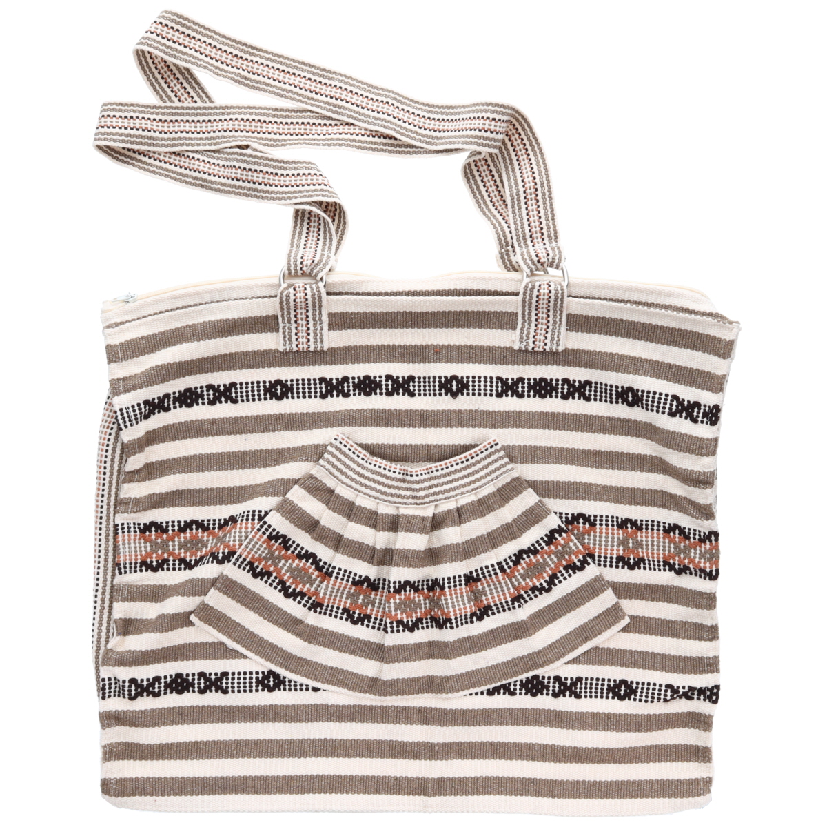 Aztec Large Cotton Half Moon Bag