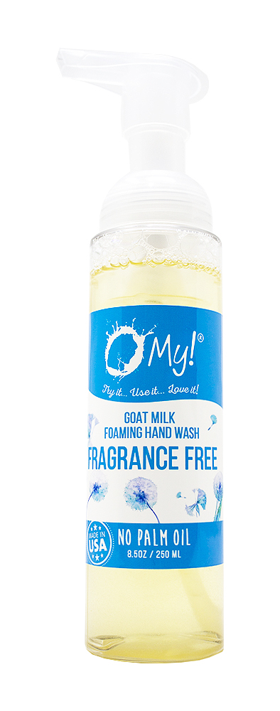 O My! Goat Milk Foaming Hand Wash - Delivers a Rich, Creamy Foam packed with Farm Fresh Goat Milk - Free of Parabens & More - Le