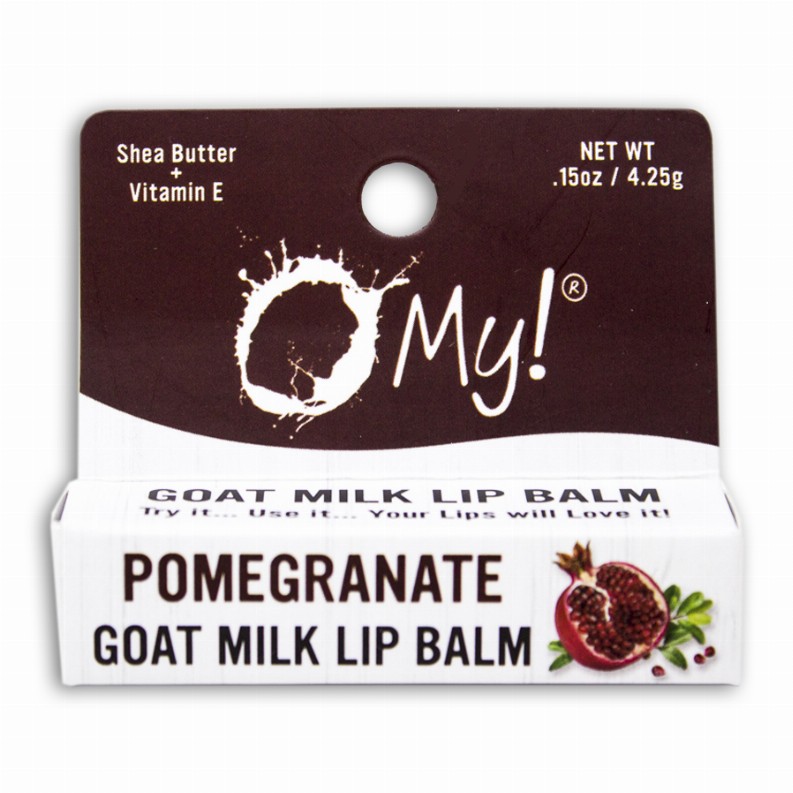 O My! Goat Milk Lip Balm - Single Pack 0.15ozPomegranate
