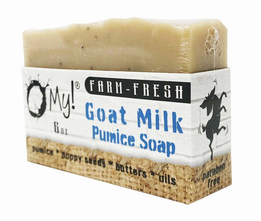 O My! Goat Milk Pumice Soap - Bulk Up Pre-cut Loaf of 8 barsFragrance Free