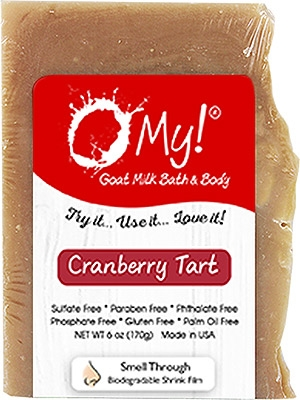 O My! Goat Milk Soap Bar - 6oz[Seasonal] Cranberry Tart