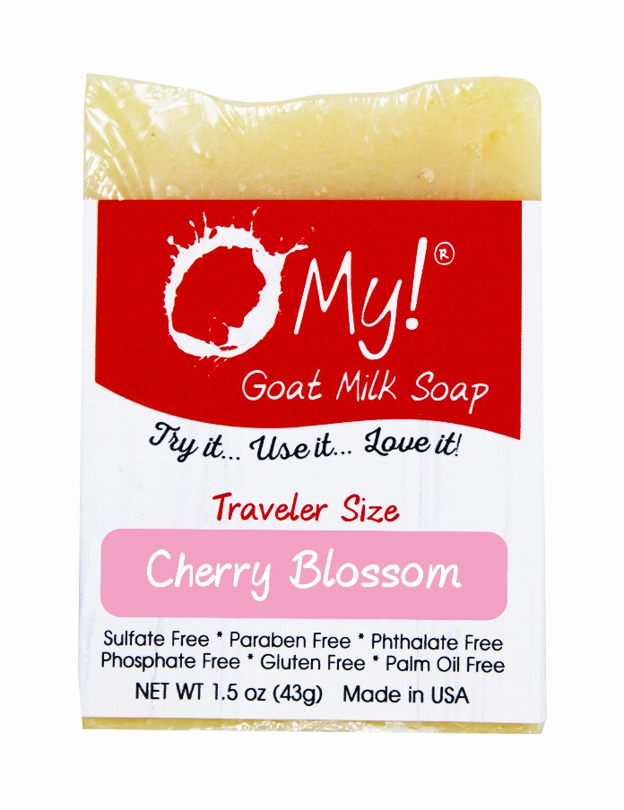 O My! Goat Milk Soap Bar - 1.5oz Traveler BarCherry Blossom