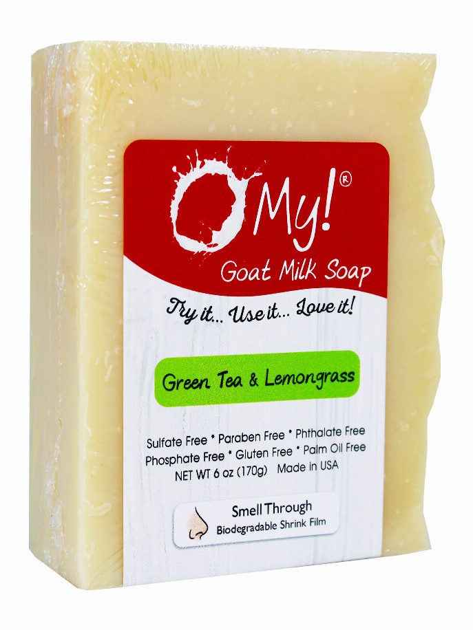 O My! Goat Milk Soap Bar - 6oz BarGreen Tea & Lemongrass