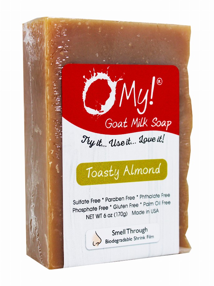 O My! Goat Milk Soap Bar - 6oz BarToasted Almond