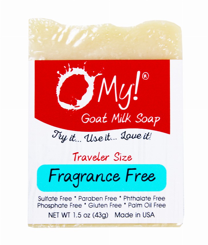 O My! Goat Milk Soap Bar - 1.5oz Traveler Bar[Base] Fragrance Free