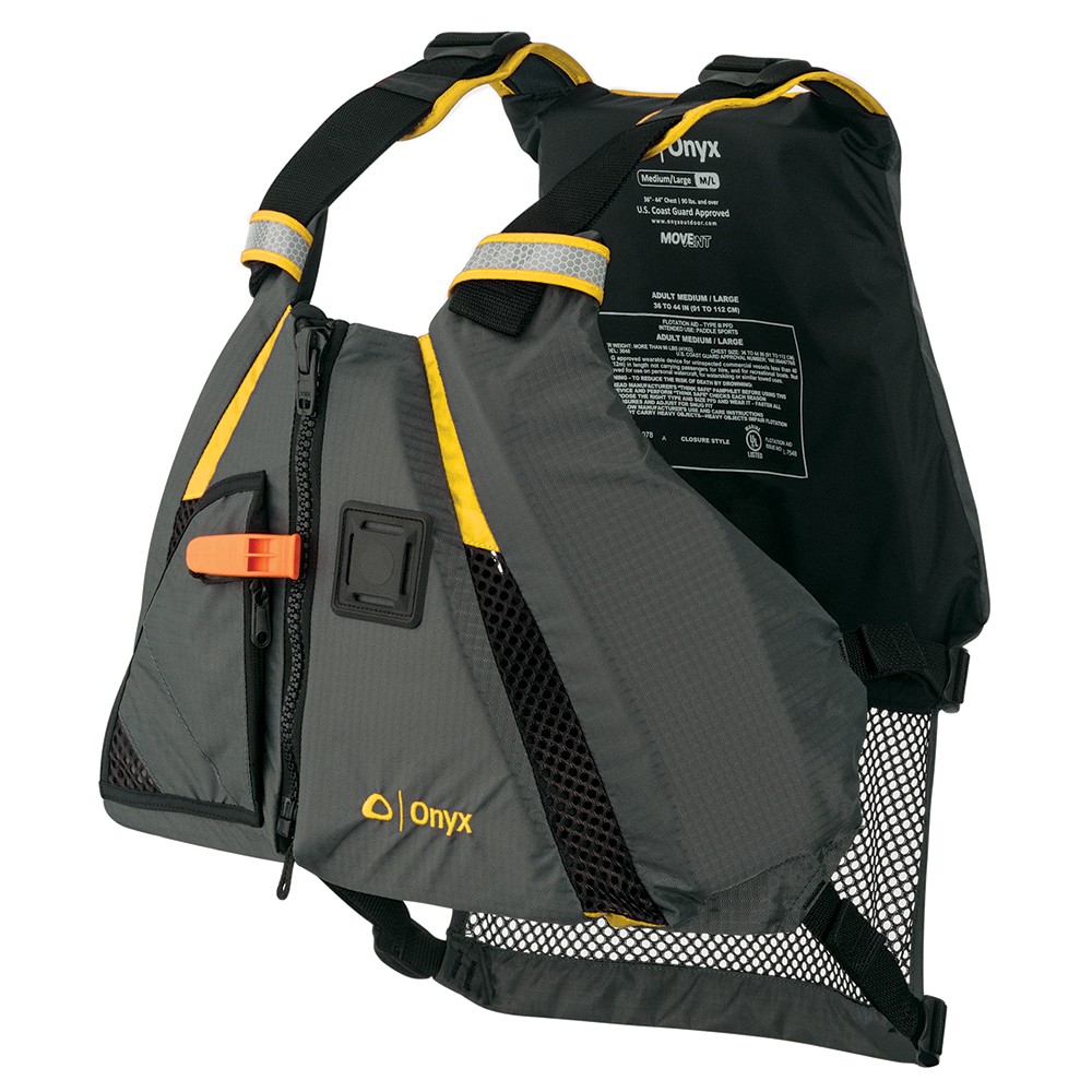 Onyx MoveVent Dynamic Paddle Sports Vest - Yellow/Grey - XL/XXL