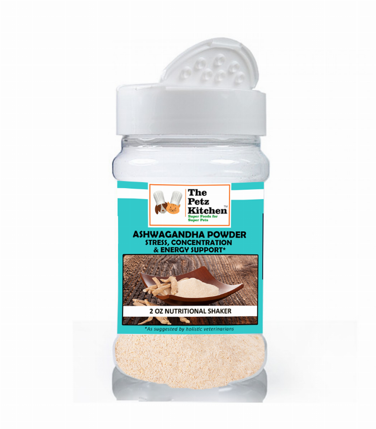 Ashwagandha Powder - Stress, Concentration & Energy Support*  The Petz Kitchen Dogs Cats