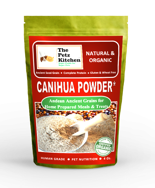 Canihua Flour - Organic Ancient Seed Grain - Complete Protein - Wheat & Gluten Free* The Petz Kitchen Dog & Cat Super Foods*