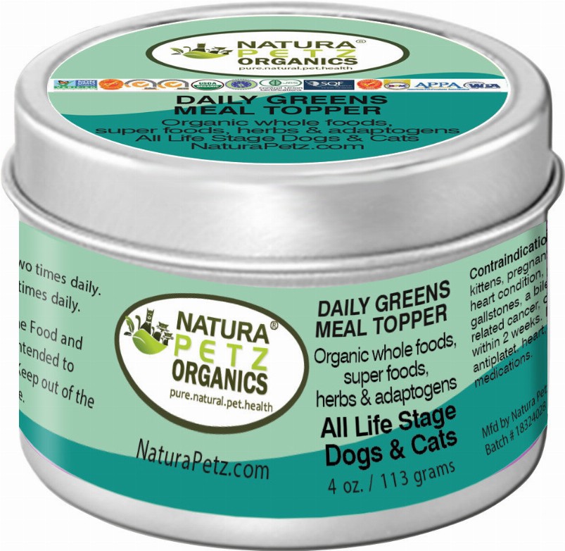 Daily Greens Glow Multi-Vitamin & Multi-Mineral Support* Flavored Meal Topper For Dogs And Cats*