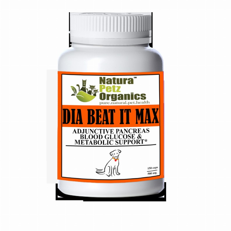 Max!* Capsules - Adjunctive Pancreas, Blood Glucose & Metabolic Support* -  DOG/ 150 caps/500 mg