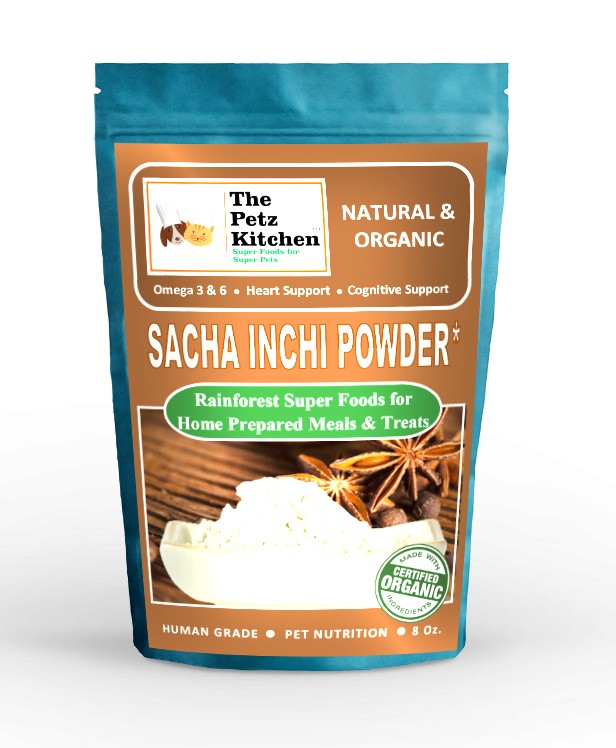 Sacha Inchi Omega 3 & 6 Digestive Support The Petz Kitchen- Organic & Human Grade Ingredients For Home Prepared Meals & Treats