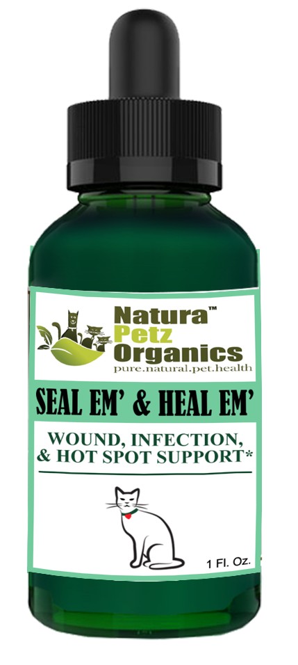 Seal Em And Seal Em Tincture - Wound, Infection, Cut & Hot Spot Support* - CAT / 1 fl oz