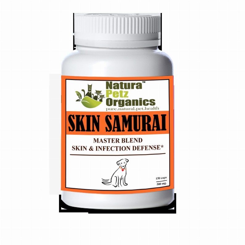 Skin Samurai Max - Master Blend Skin, Coat & Infection Defense For Dogs & Cats* Dog - 150 caps / 500 mg 