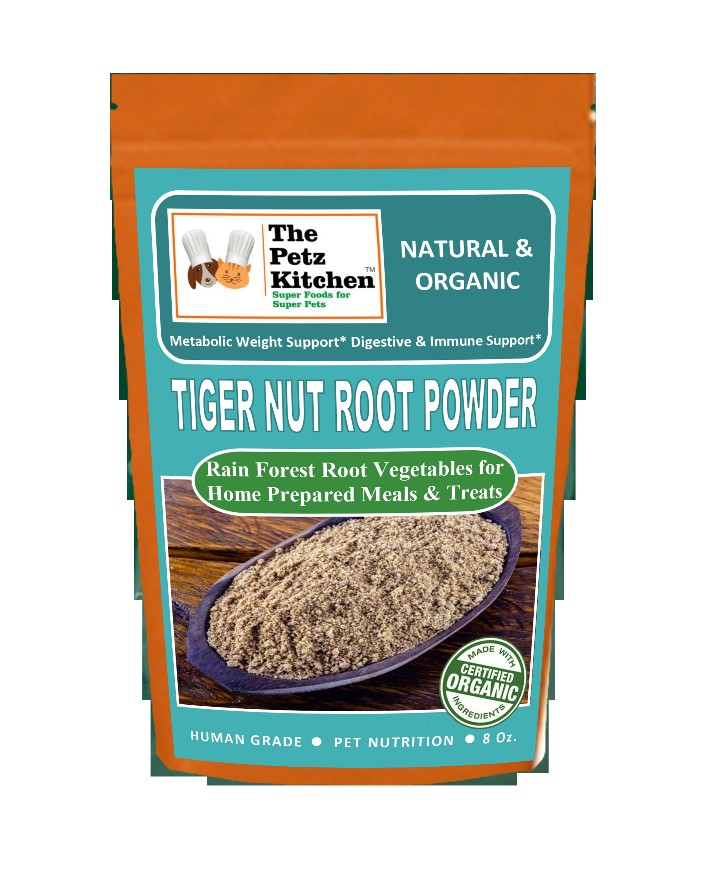 Tiger Nut Root Powder* Metabolic Weight, Digestive & Immune Support* The Petz Kitchen Organic Super Food Ingredients Dogs Cats