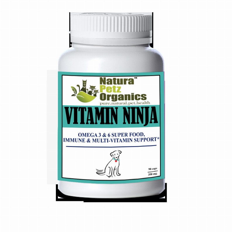 Vitamin Ninja - Omega 3 & 6 Super Food, Immune & Multi-Vitamin Support* Dog / 150 caps / 500 mg/Size 1